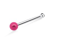 1.8mm Enamel Ball Bone Nose Stud NSKD-845E 